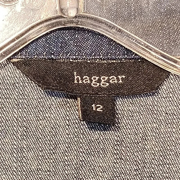 Haggar NWOT Women's Embroidered Jean Jacket in Size  12 - Picture 3 of 12